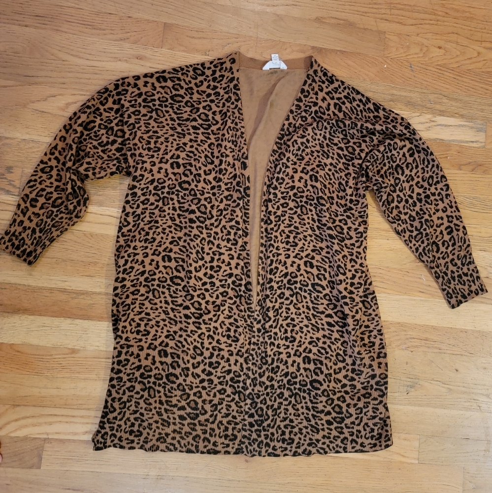 Leopard print cardigan